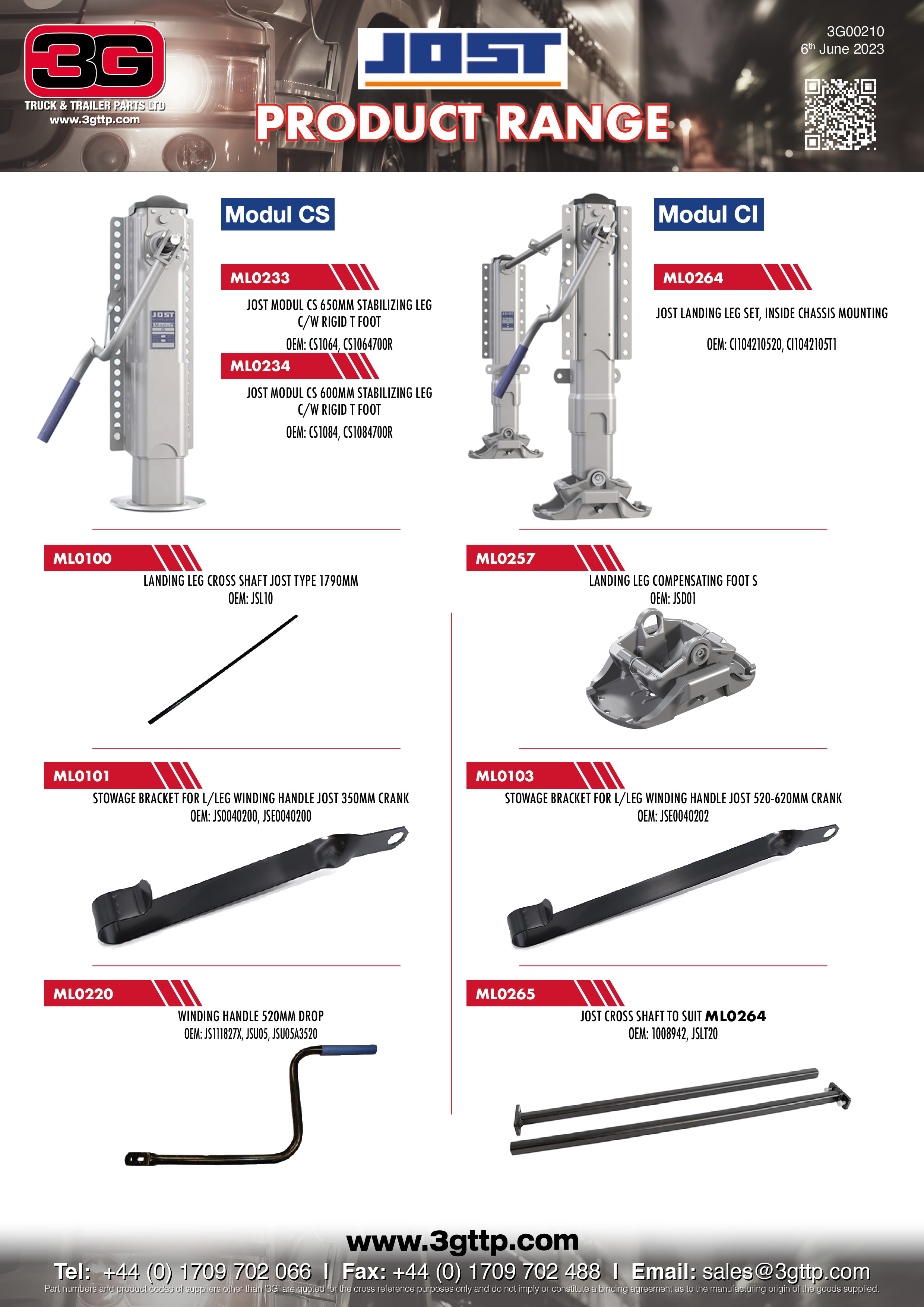 STOWAGE BRACKET FOR L/LEG WINDING HANDLE JOST 350MM CRANK All Truck